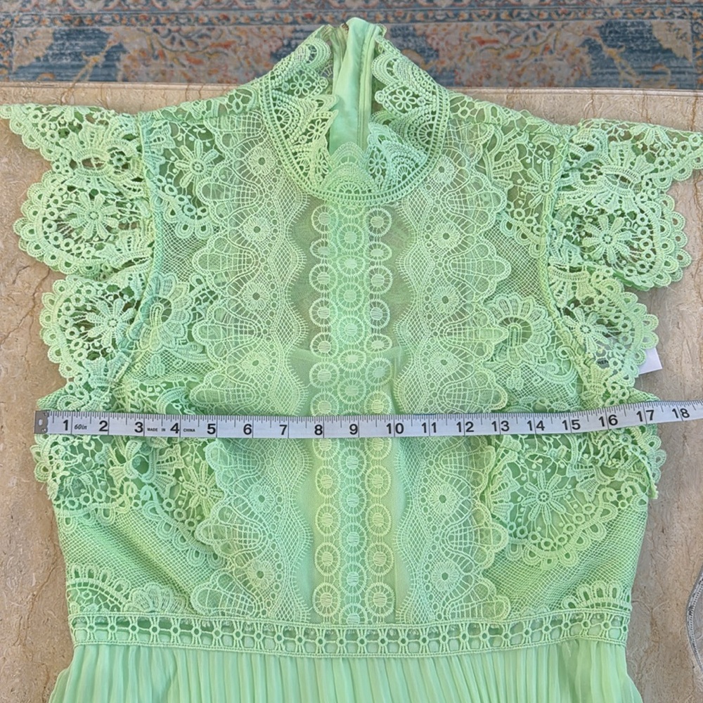 NWT Karen Millen Guipure Lace Pleated Skirt Midi Dress. Sold Out! - Picture 10 of 16
